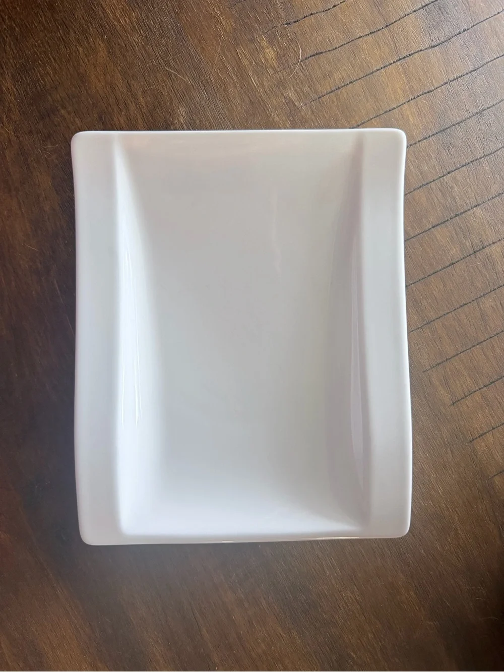 Villeroy & Boch White Porcelain Rectangular Plate Glossy 1748 set of 12